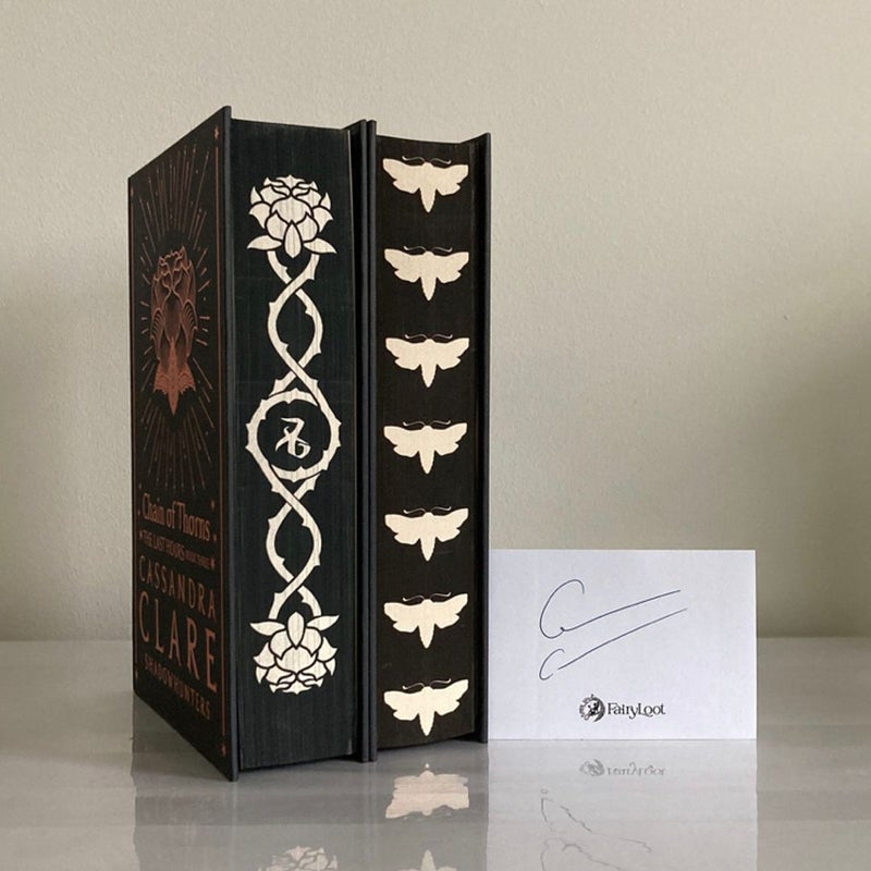 Chain of Thorns & Chain of Iron ~ Fairyloot Exclusive Editions ~ SIGNED Bookplate