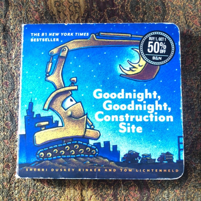 Goodnight, Goodnight Construction Site (Hardcover Books for Toddlers, Preschool Books for Kids)