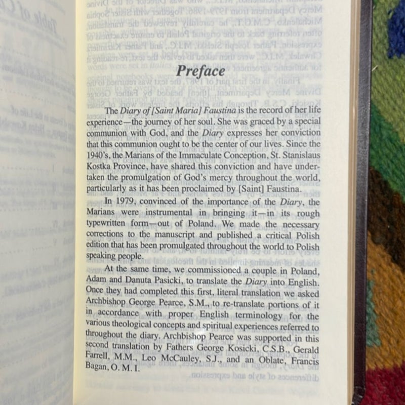 Diary of Saint Maria Faustina Kowalska: Divine Mercy in My Soul (in Burgundy Leather)