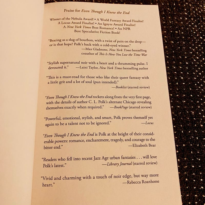 Even Though I Knew the End