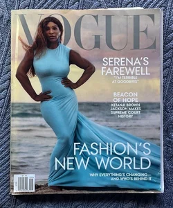  Serena's Farewell Vogue September 2022 Serena Williams & Daughter Foldout Cover