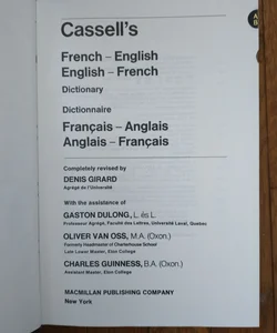 Cassell's French Dictionary