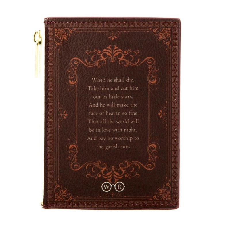 Bookish Wallet / Romeo and Juliet Kiss Leather Wallet 