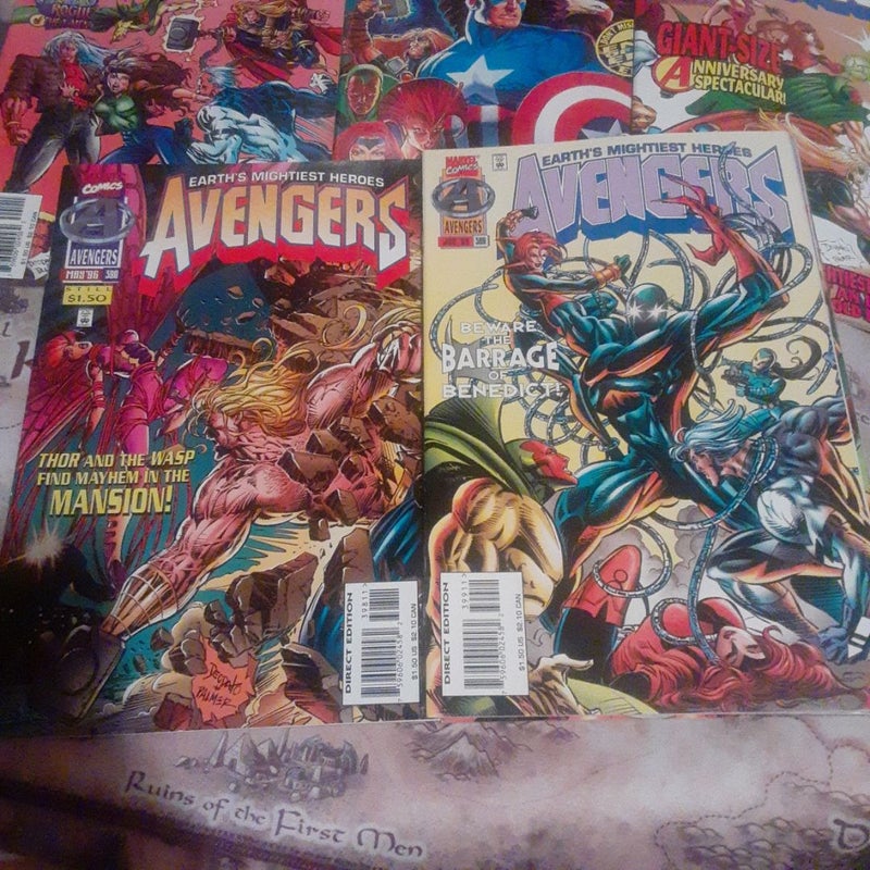 Avengers comic lot issues 396,397,398,399,400,401,402