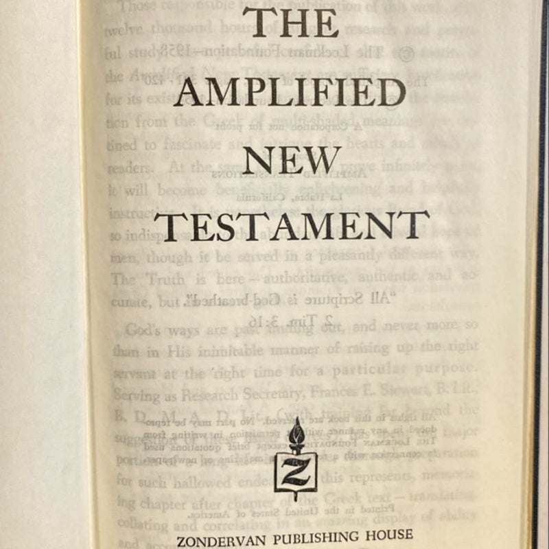 The Amplified New Testament