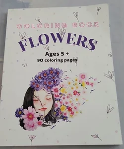 Flowers Coloring Book for Kids 5+
