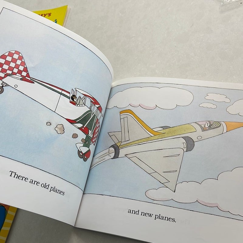 Curious George, Caillou, Planes Reading Bundle