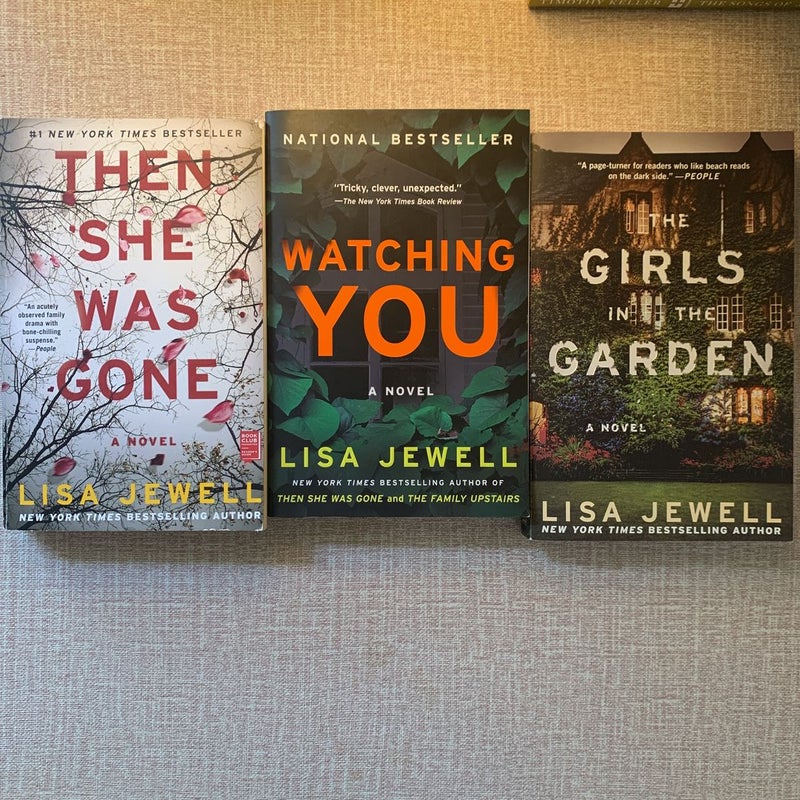 Lisa Jewell bundle (Then She Was Gone, Watching You, The Girls in the Garden)