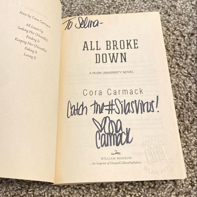All Broke Down (SIGNED)