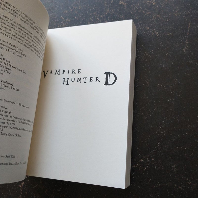 Vampire Hunter d Volume 16: Tyrant's Stars Parts 1 And 2