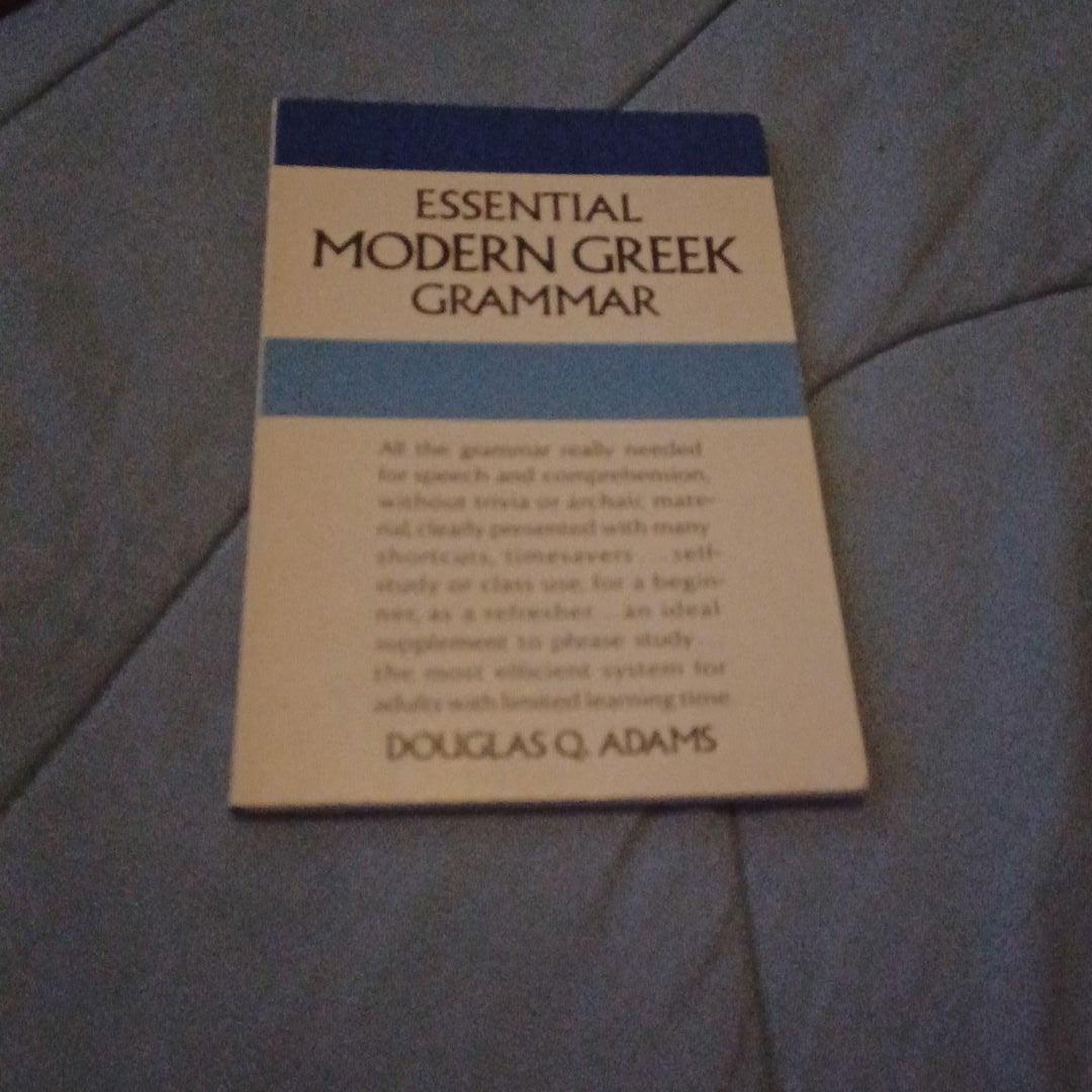 Essential Modern Greek Grammar