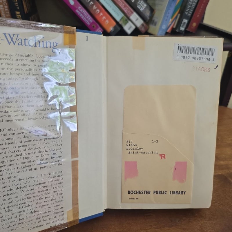 VINTAGE 1969 Saint-Watching by Phyllis McGinley (EX-LIBRARY) 