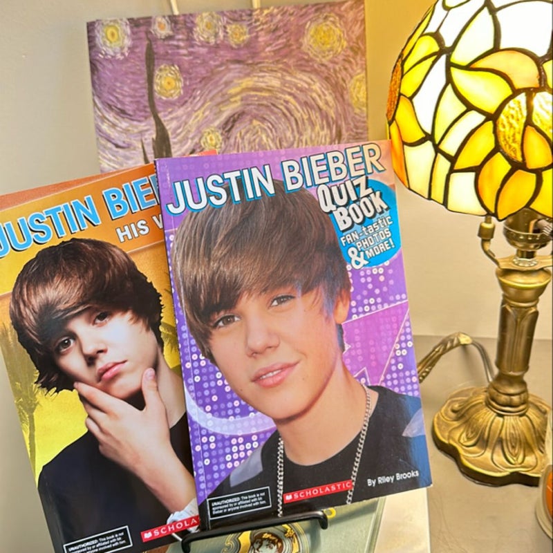 Justin Bieber lot of 2 Books