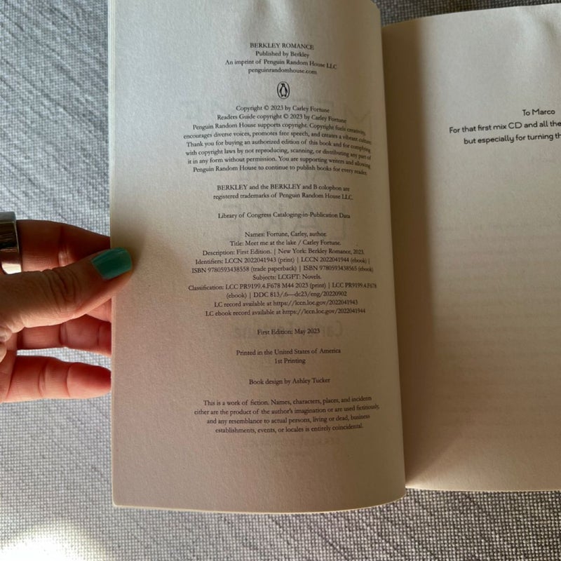 Meet Me at the Lake (FIRST EDITION)