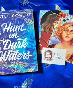 Hunt on Dark Waters with art cards and digital signature sticker