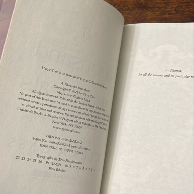 A Thousand Heartbeats (Signed First Edition)