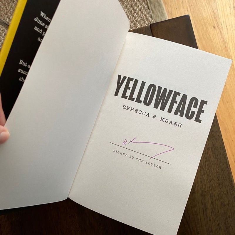 Yellowface SIGNED UK Edition