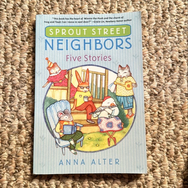 Lot of 3 Sprout Street Neighbors books: five stories, a new arrival, bon voyage