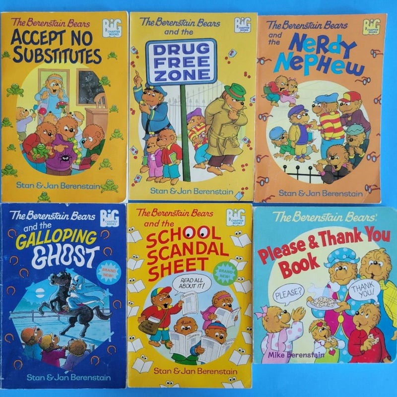 VINTAGE BERENSTAIN BEARS LOT OF FIRST TIME BOOKS 1980s - 1990s STAN & JAN HC/PB
