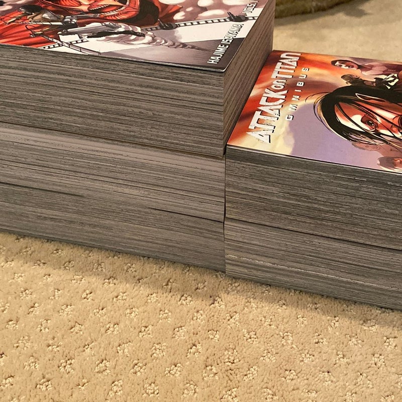 Attack on Titan Omnibus 1-5 (Vol 1-15)