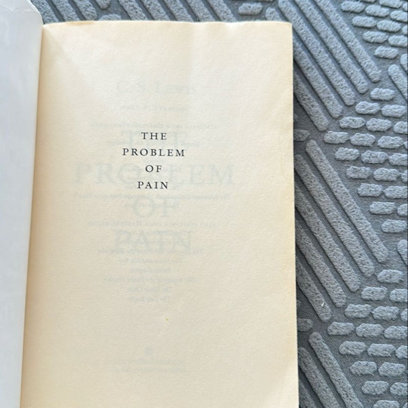 The Problem of Pain