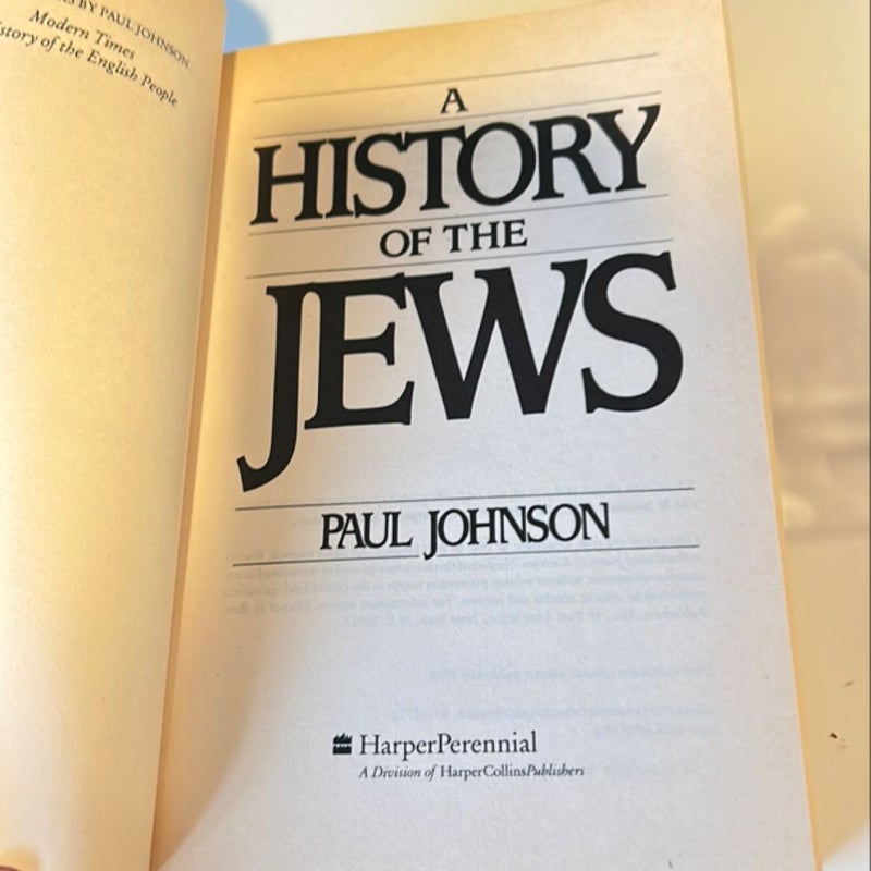 A History of the Jews