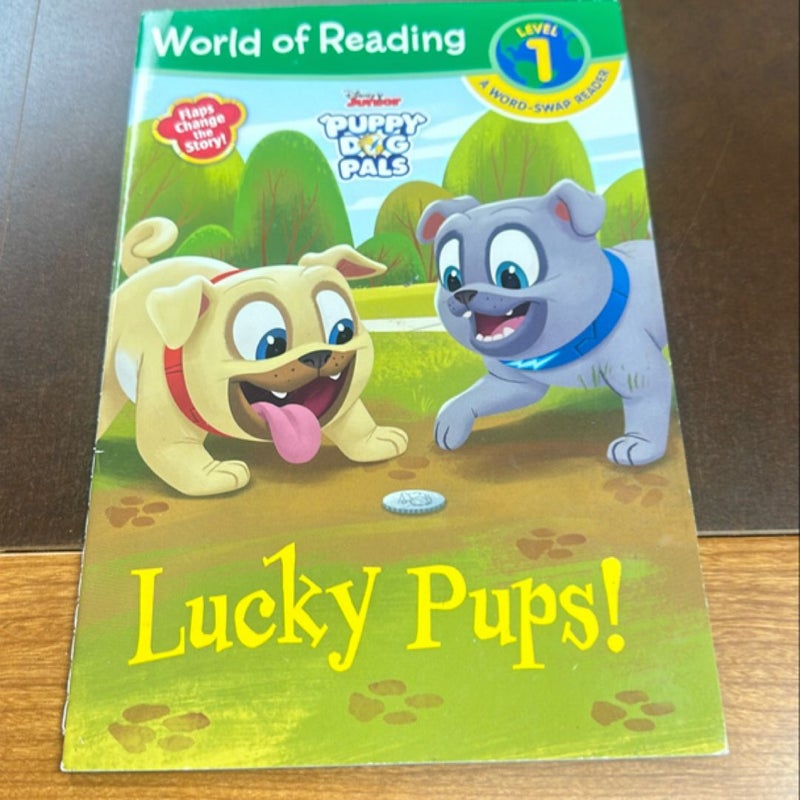 World of Reading: Puppy Dog Pals Lucky Pups (Level 1 Word Swap Reader)