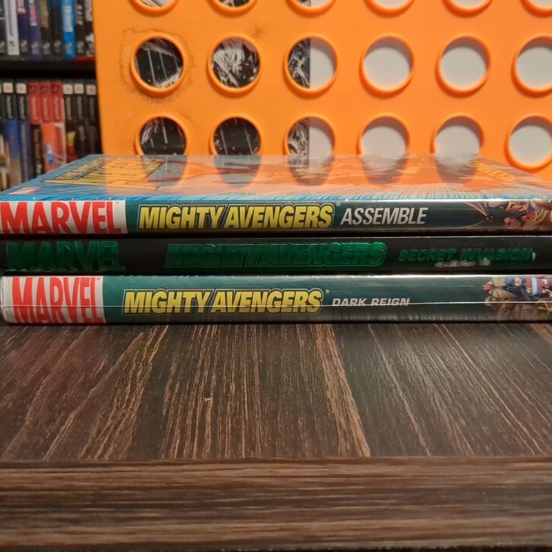 Marvel MIGHTY AVENGERS Vol 1 2 3 - Assemble Secret Invasion Dark Reign Deluxe HC