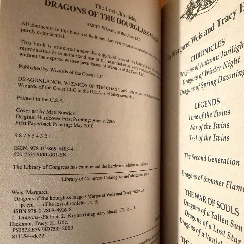 Dragons of the Hourglass Mage