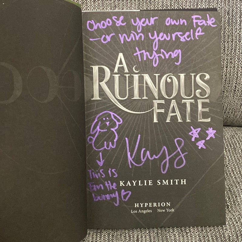 A Ruinous Fate Signed & Doodled