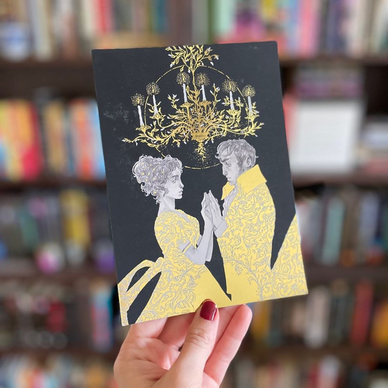 Darcy & Elizabeth gold foil print (Pride and Prejudice inspired)