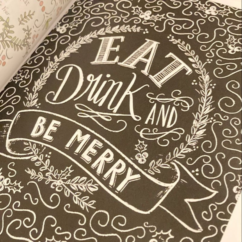 Chalk-Style Holiday Coloring Book