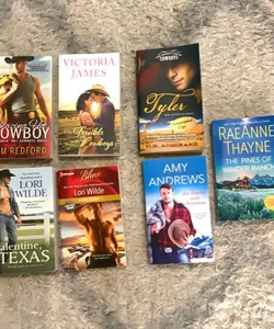 Lot of 7 Cowboy Romances