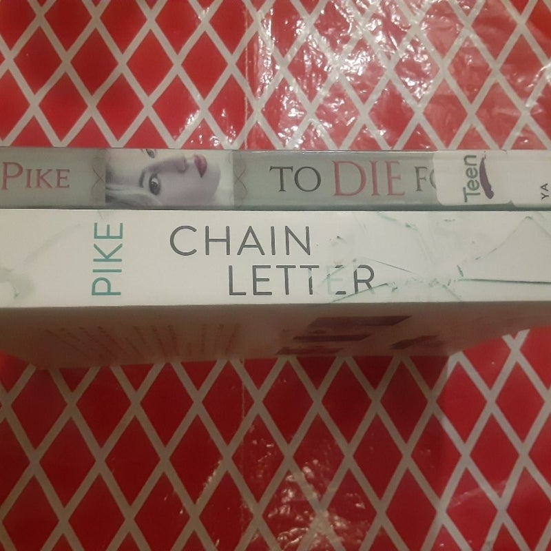 2 Christopher Pike lot The Chain Letter ,  To Die For