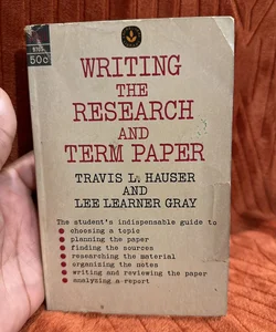 Writing the research and term paper