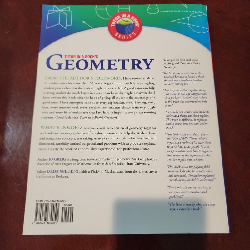 Tutor in a Book's Geometry