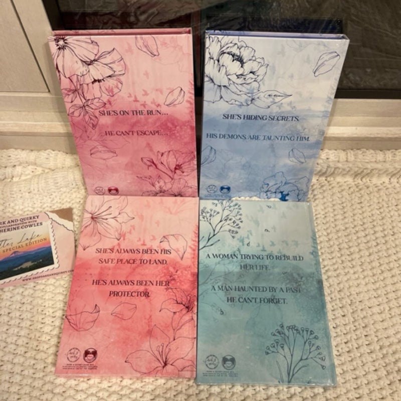 Dark & Quirky Hardback Sutter Lake series by Catherine Cowles books 2-5