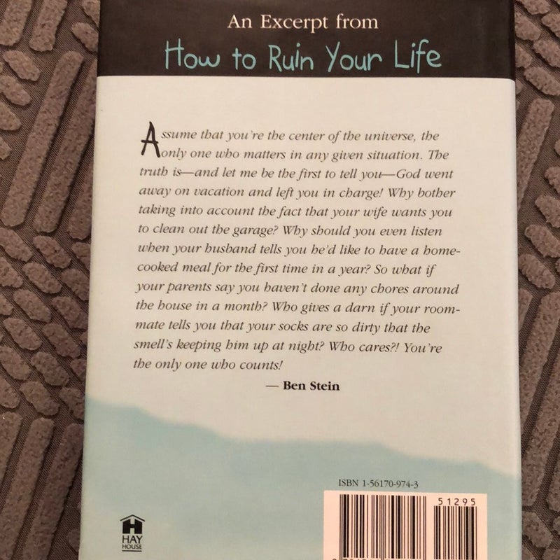 How to Ruin Your Life Book