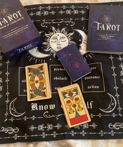 Tarot book and card deck. 