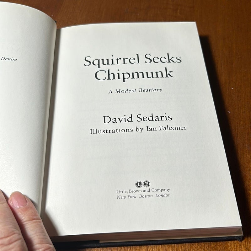 1st ed./1st * Squirrel Seeks Chipmunk