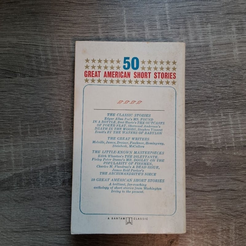 Fifty Great America Short Stories Edited by Milton Crane 1966 Bantam Paperback 