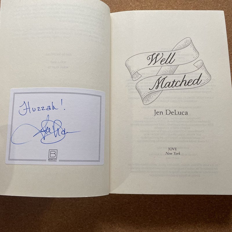 Well Matched - signed bookplate 