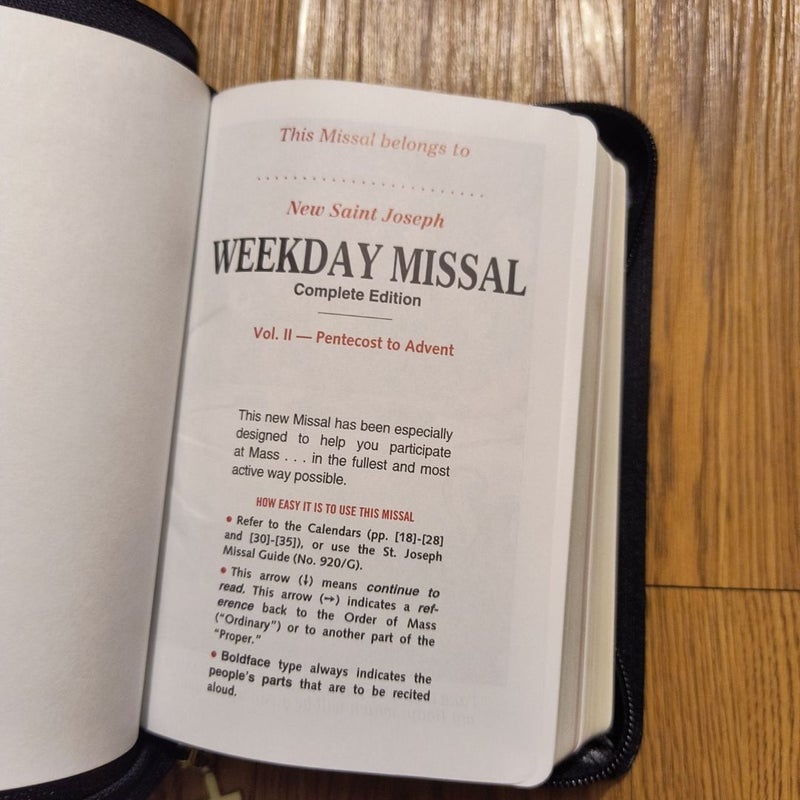 St Joseph weekday missal complete edition 