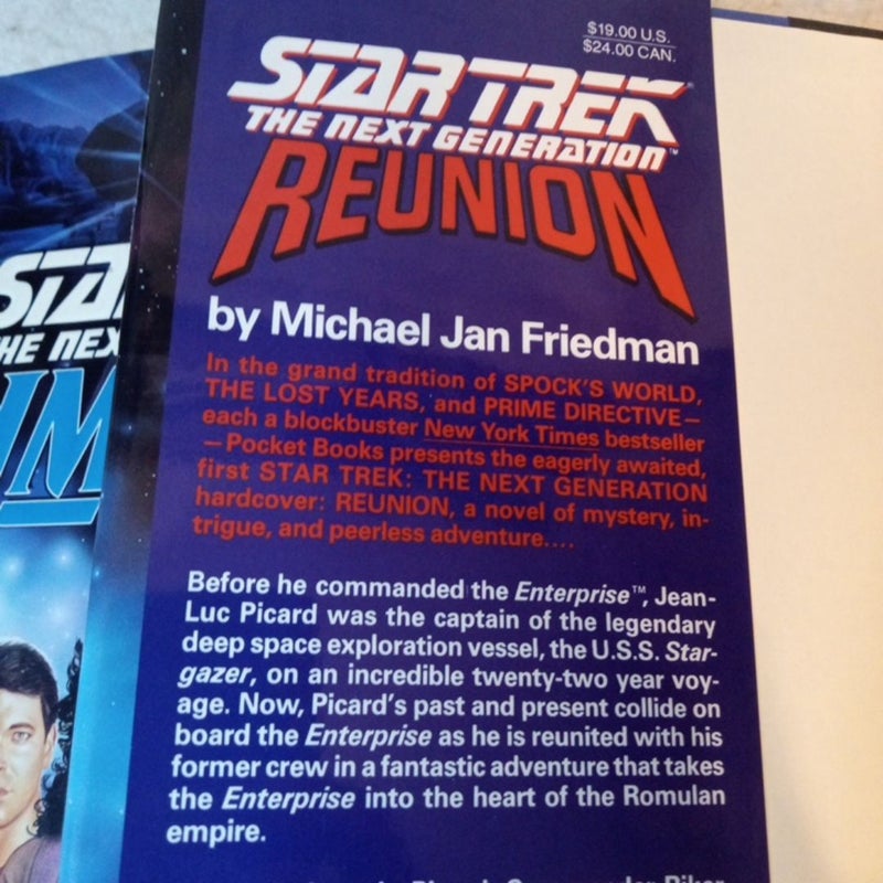 Star Trek The Next Generation Reunion & Imzadi 2 Book Bundle