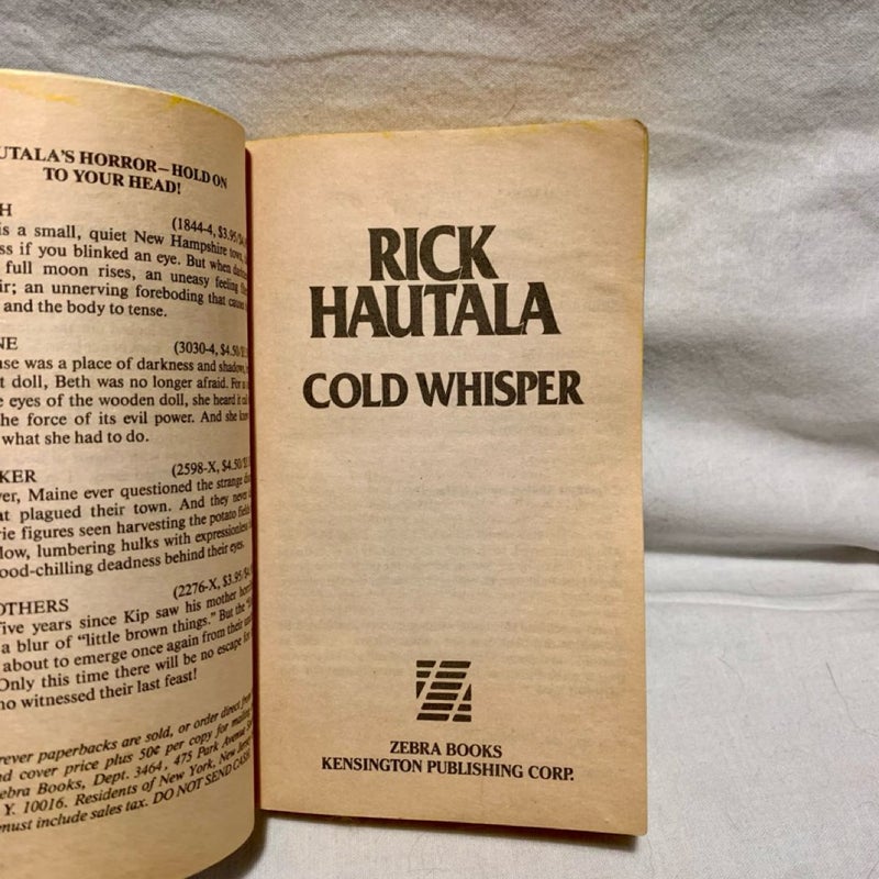 Cold Whisper (1 ed./1st printing)