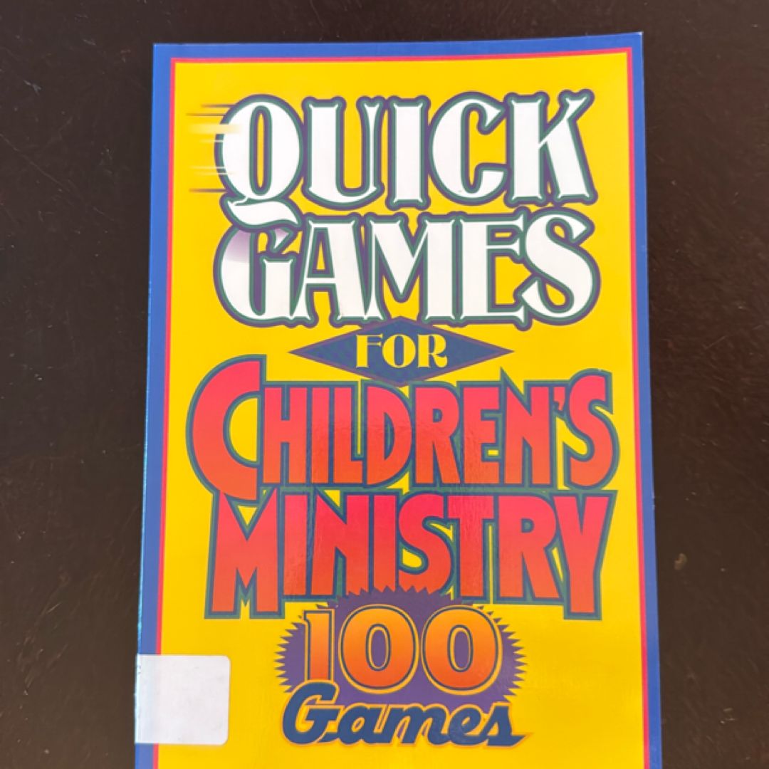 Quick Games for Children's Ministry