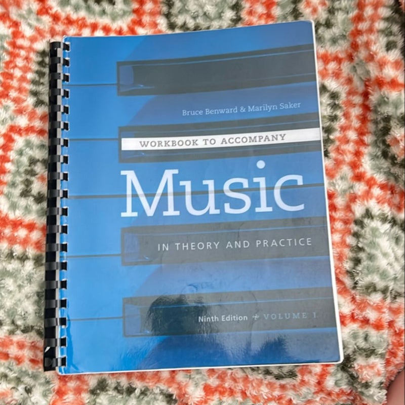 Workbook T/a Music in Theory and Practice, Volume I