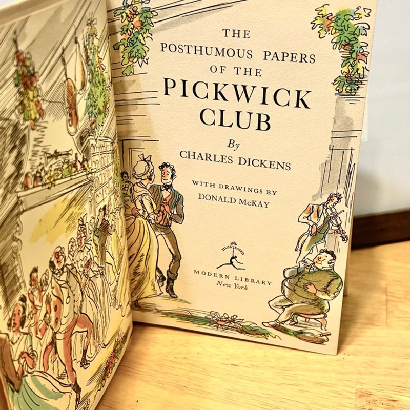 The Posthumous Papers Of The Pickwick Club By Charles Dickens 1943 A.S. Barnes 