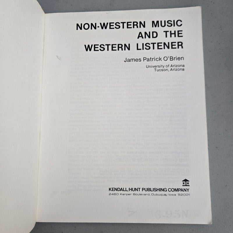 Non-western Music and the Western Listener