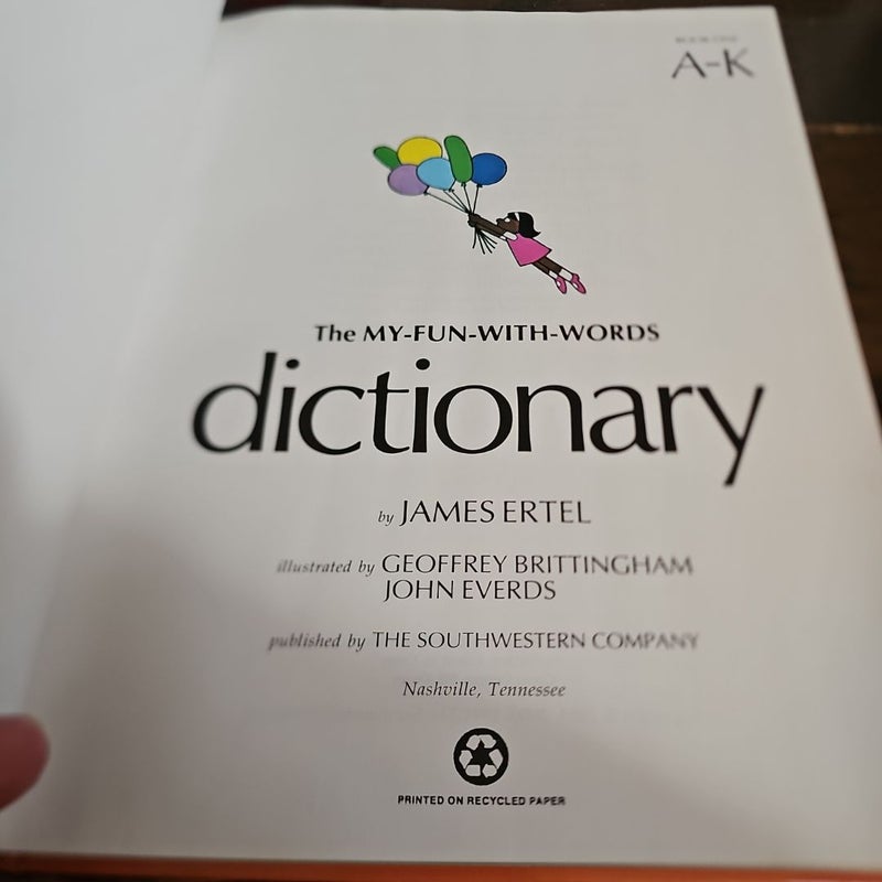 My Fun With Words Dictionary A-K